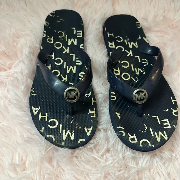 Michael Kors Other - 💕 Michael Kors Navy Flip Flops